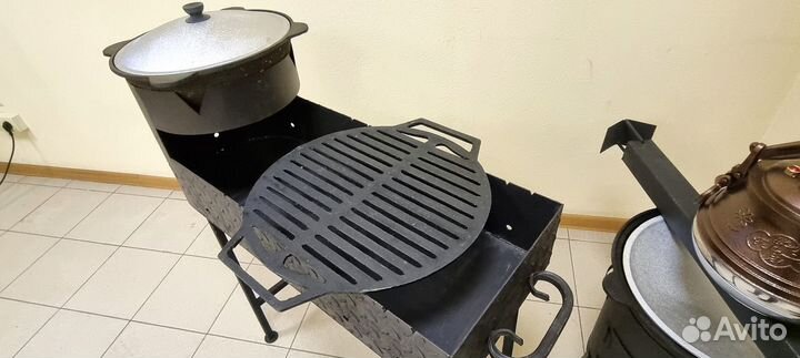 Решетка гриль чугунная для мангала
