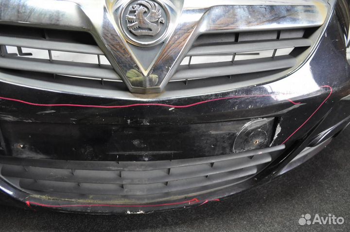 Бампер передний opel Corsa D