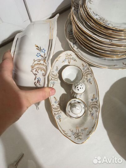 Сервиз СССР столовый барановский незабудки