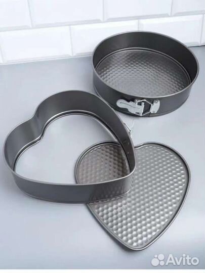 Новый набор из 3 форм для выпечки