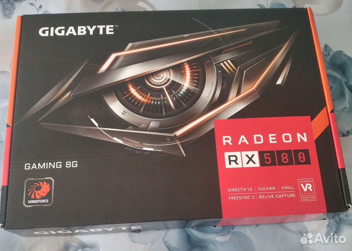 Видеокарта gigabyte AMD radeon RX580 8GB
