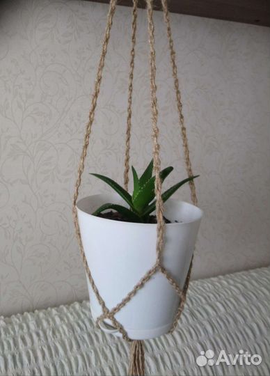 Кашпо подвесное макраме