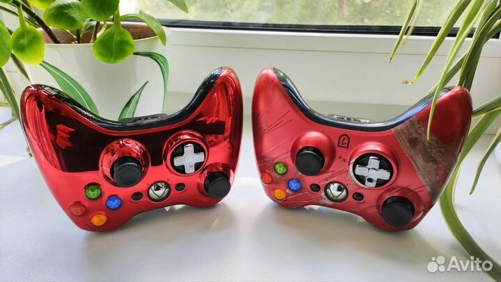 Геймпад xbox 360 оригинал Tomb Raider, Red Chrome