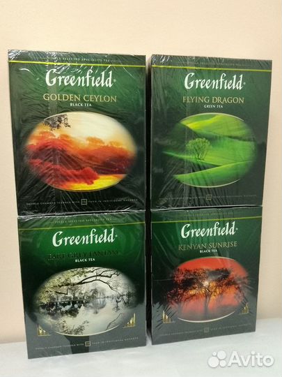 Чай пакетированный Greenfield. 100 пакетиков