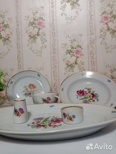 Столовый набор СССР новый-Дулево