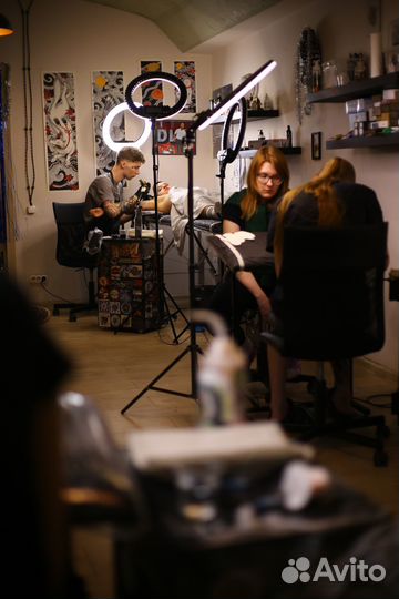 Аренда Рабочего места в тату студии/Все расходники