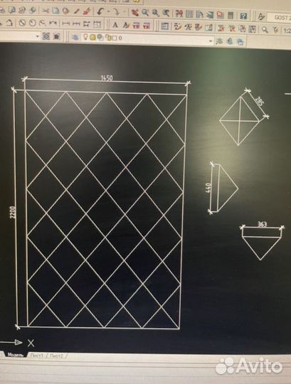 Зеркало панно