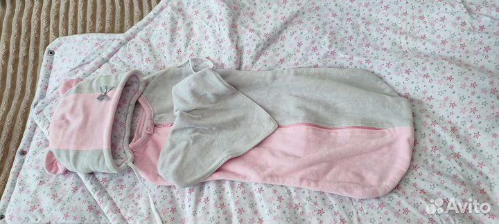 Конверт на выписку для девочки осень-зима