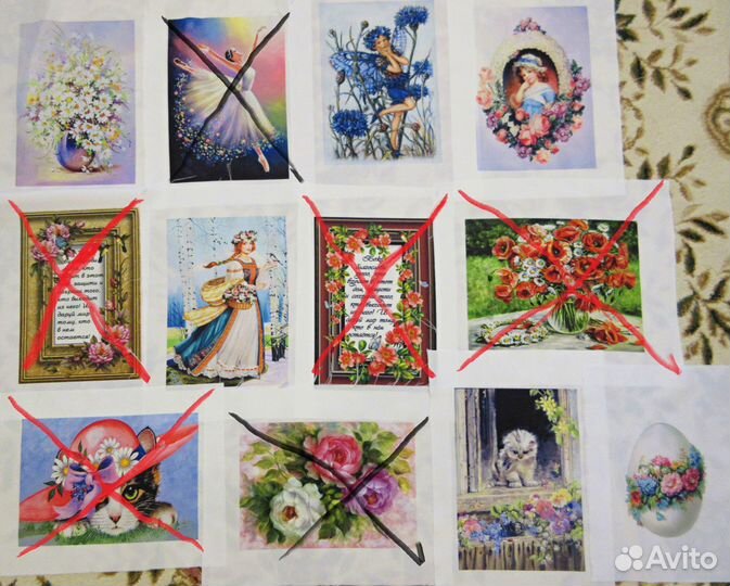 Принты(картинка на ткани) для вышивки лентами