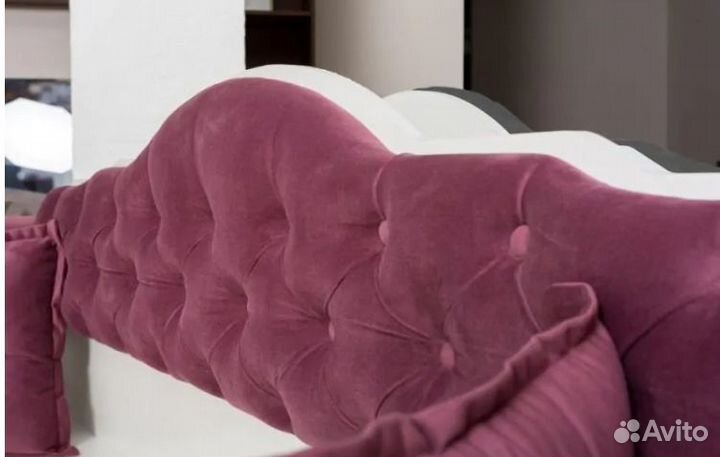 Кровать одинарная 01.34 Ноктюрн (180) темный ягодн