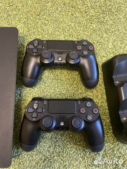 Sony PS4 slim + 60 игр + 2 геймпада