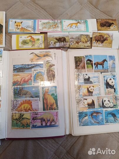 Почтовые марки СССР собаки,другие животные,рыбы