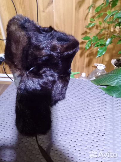 Шапка норка,мужская, бу