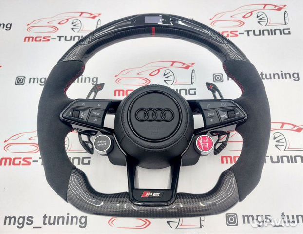 Руль Audi RS карбон экран Ауди A6 C8 RS6 А6 рс6