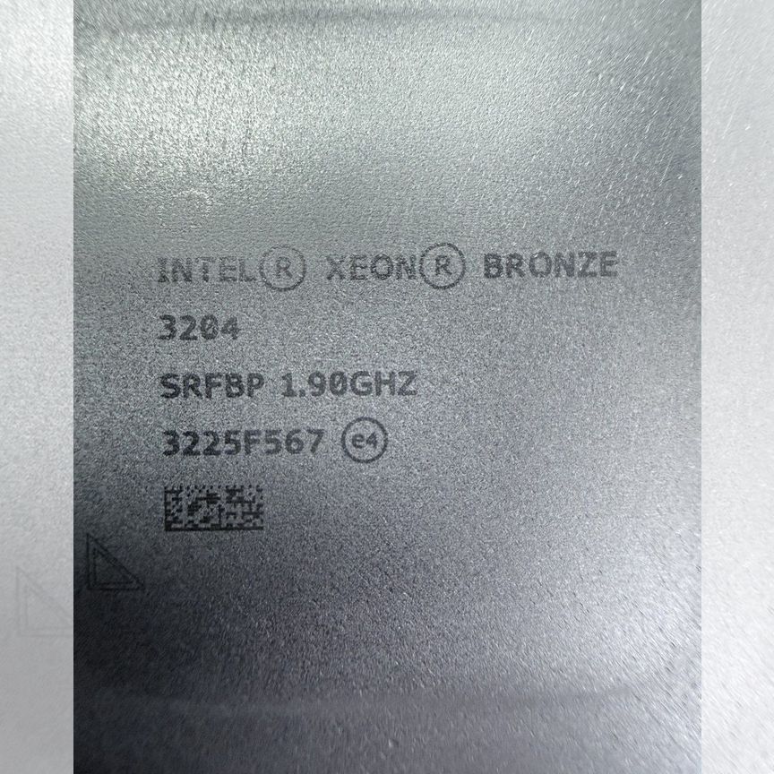 Процессор Intel Xeon Bronze 3204
