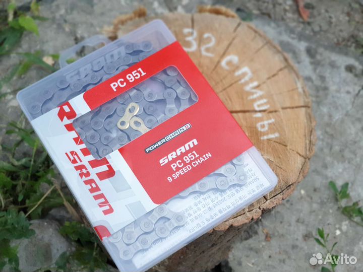 Цепь 9 скоростей sram PC-951 с замком