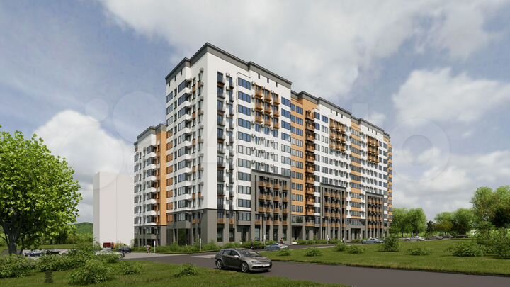 2-к. квартира, 71,2 м², 2/12 эт.