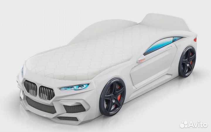 Кровать-машина Romeo (Цвет белый)