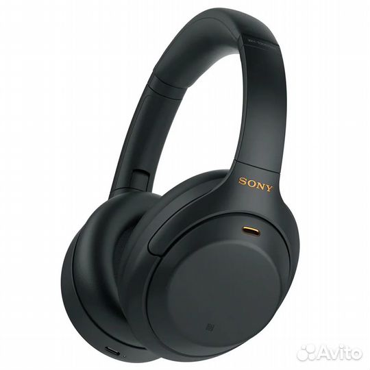 Наушники с микрофоном беспроводные Sony WH-1000XM4 черные, Bluetooth