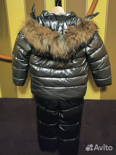 Зимняя куртка детская 110 см, с полукомбинезоном