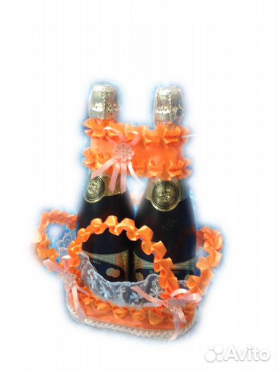 Корзиночка для бутылок Цвет оранжевая N5079.250