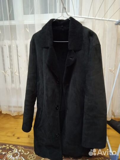 Дубленка мужская и кепка