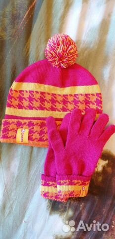 Шапка, шарф, снуд, перчатки разные