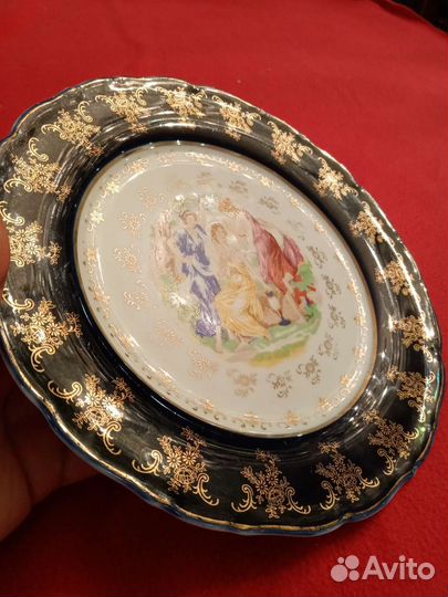 Тарелка кобальтовая советского периода