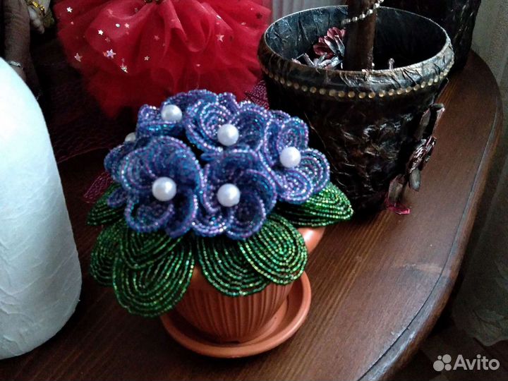 Березки,фиалки,маки,орхидеи из бисера