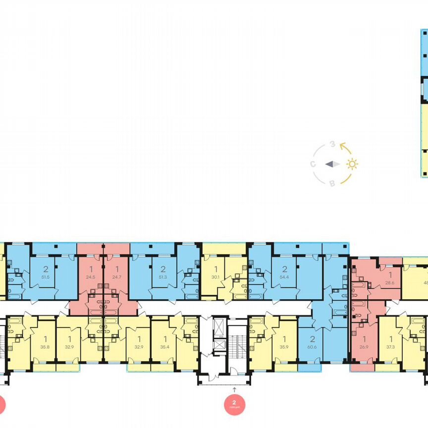 1-к. квартира, 40,4 м², 11/15 эт.