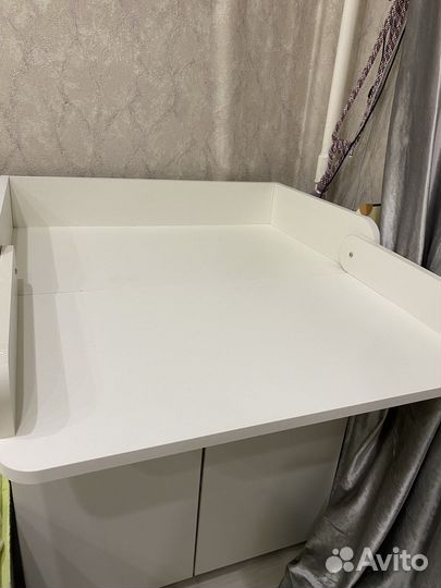 Пеленальный комод белый