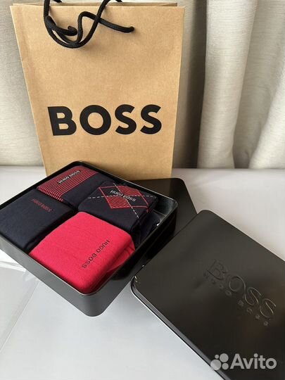 Носки Boss оригинал 4 шт в коробке