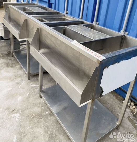 Барная станция 230х70 с лесенкой и ящиками