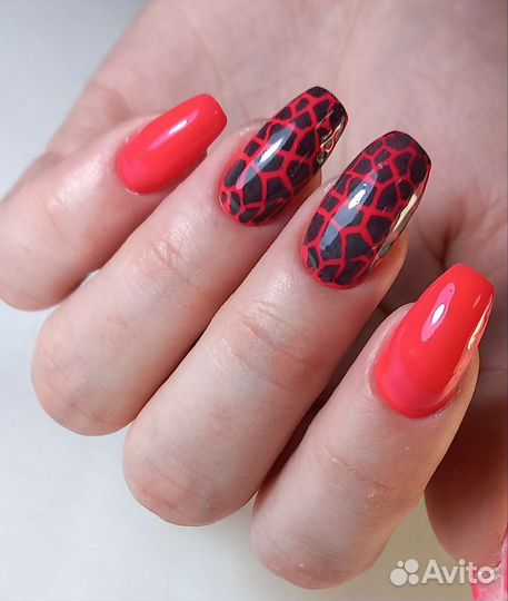 Маникюр, наращивание ногтей, выкладной френч