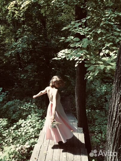 Платье zara лён