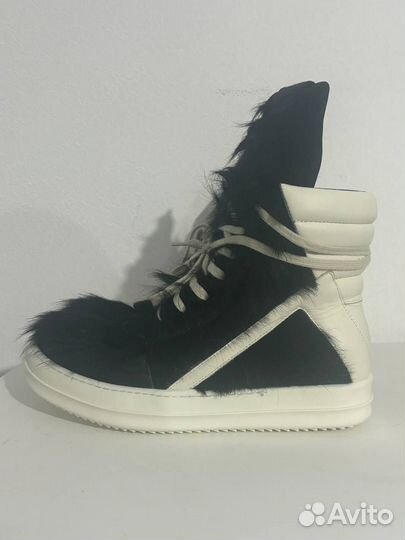 В наличии Rick Owens Geobasket Pony Hair Black