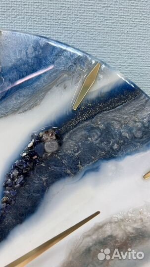 Часы настенные 40см ручной работы