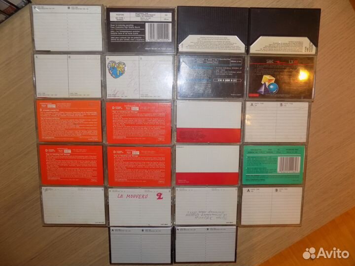 Аудиокассеты разные 80х-90х 22 штуки под запись