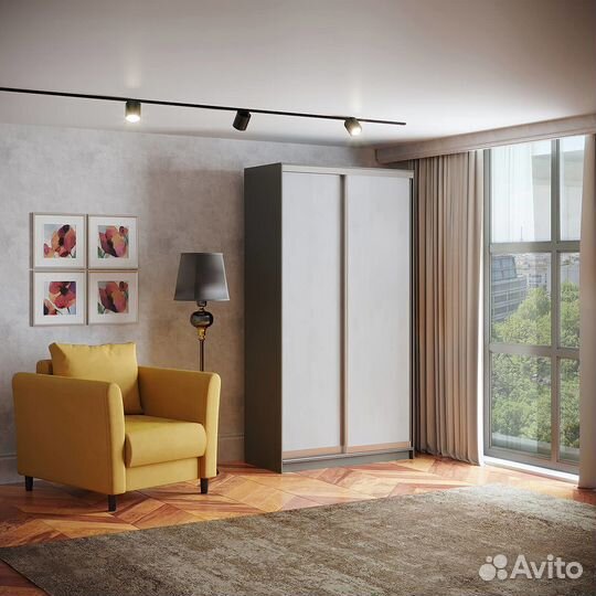 Шкаф-купе Версаль 2-200u черный прихожая на заказ