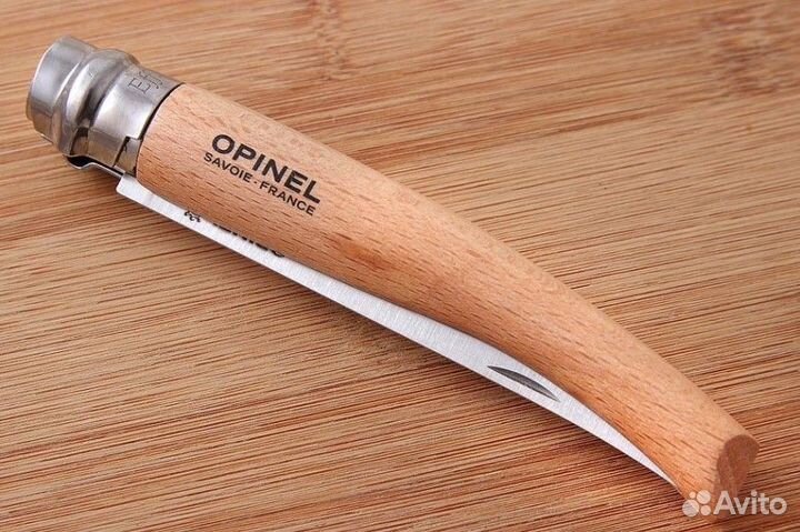 Филейный складной нож opinel № 10 Slim Line бук