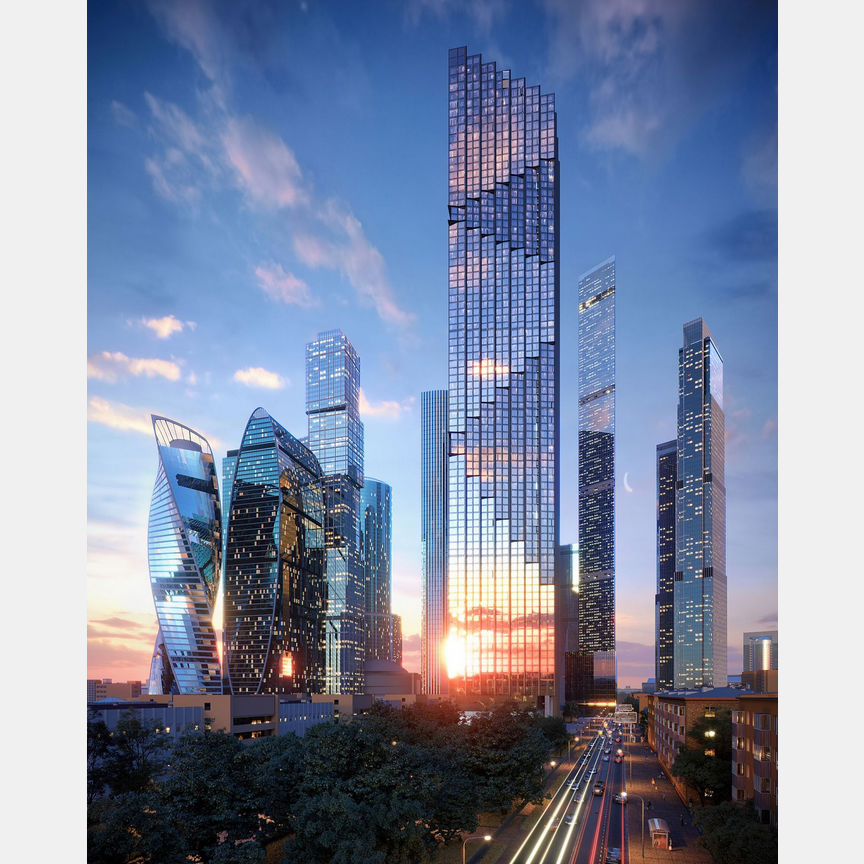 2-к. квартира, 82,1 м², 61/85 эт.