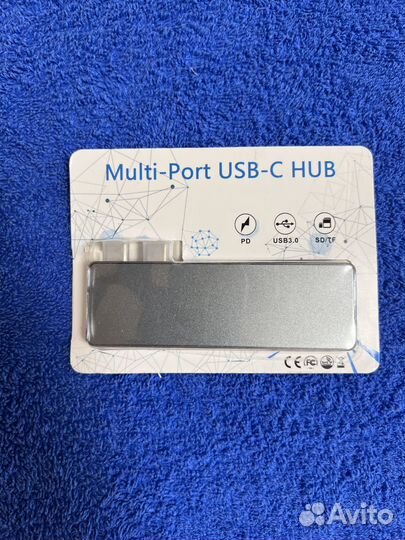USB хаб адаптер 6 в 1 для Macbook.USB-C HUB 3.0