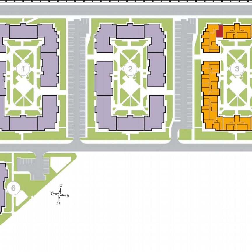 2-к. квартира, 58,8 м², 1/4 эт.