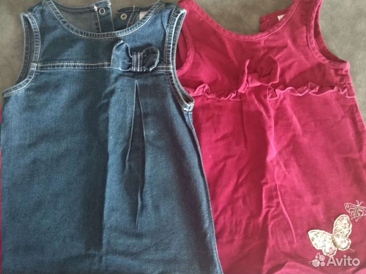 Вещи пакетом на девочку,6-12 мес