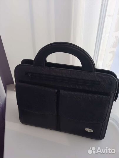 Сумка-портфель женская с кармашками