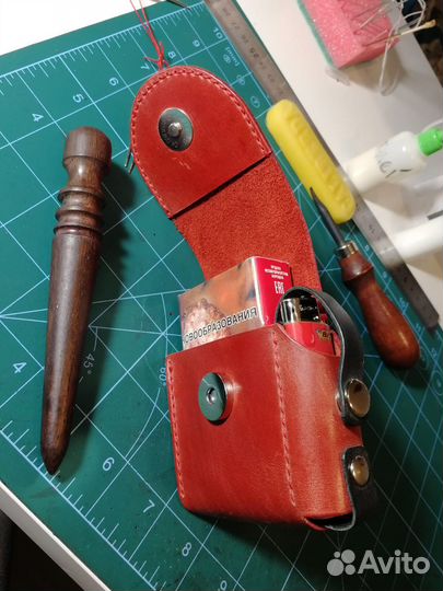 Кожанный портсигар ручной работы