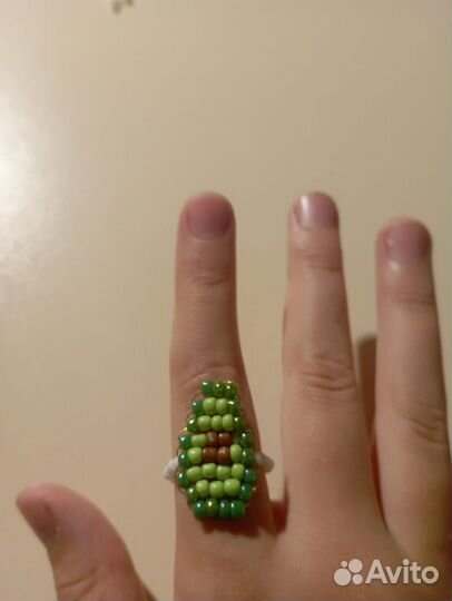 Кольцо из биссера
