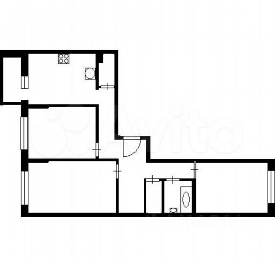 3-к. квартира, 73,6 м², 4/8 эт.