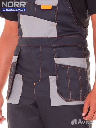 Летний мужской рабочий полукомбинезон
