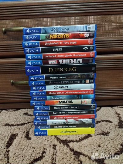 Диски на Sony PS4